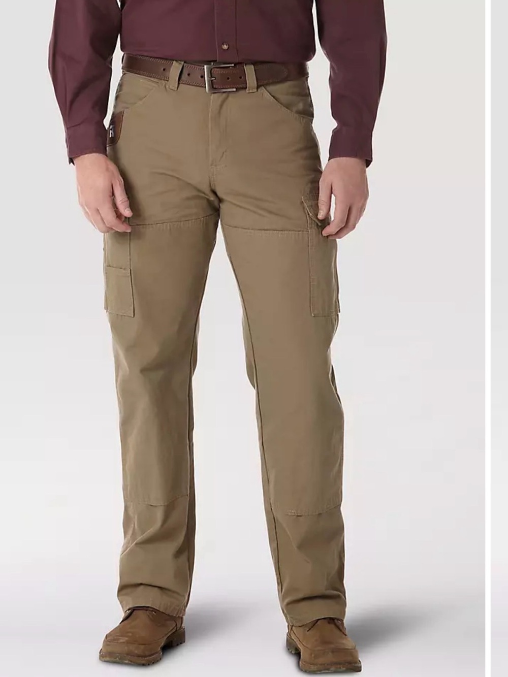 Wrangler Riggs Men's Cargo Pants - Khaki Brown 35x34